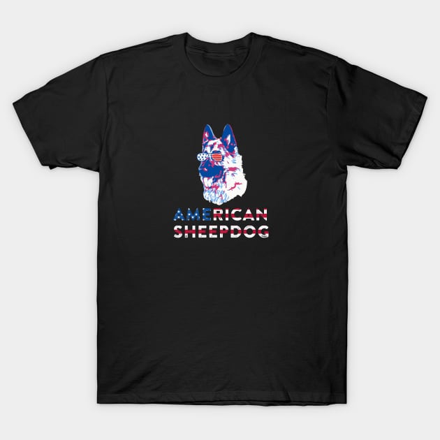 American Sheepdog T-Shirt by ballhard